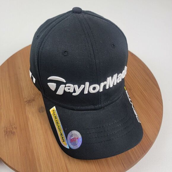 TaylorMade R11 TMax Burner Hat - Black Golf Cap NWD Fits Medium Fitted - Picture 1 of 10